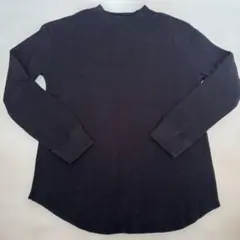 GU ワッフルロンT Lサイズ　黒