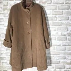 ★Cremona Aライン アンゴラロングコート ベージュ 日本製