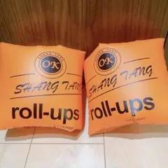 【新品】オレンジ スイミング補助具 アーム 浮輪 アームヘルパー