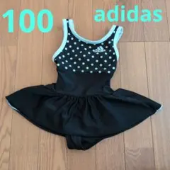 adidas 水玉模様 ワンピース水着 100