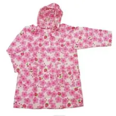 ミッフィー キッズ レインコート ピンク 花柄 120cmのサムネイル