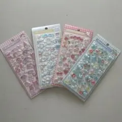 サンリオ　3Dキャラクターシール4パックセット