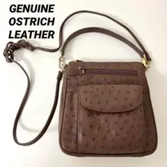 GENUINE OSTRICH LEATHER ショルダーバック オーストリッチ