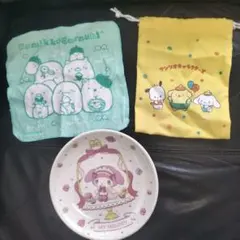 マイメロディ陶器プレート等3点