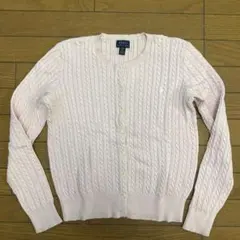 POLO RALPH LAUREN ケーブルカーディガン S相当 ピンク 160