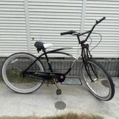 SCHWINN ビーチクルーザー 黒26インチ ビーチクルーザー シュウィン S-1】シンプルな26インチビーチ