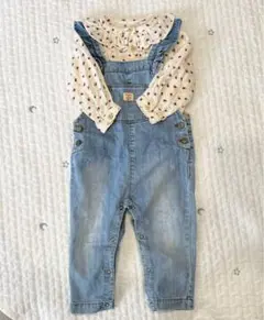 ZARA 2枚セット　シャツ　オーバーオール