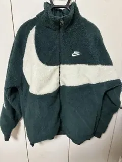NIKE ボアジャケット ビッグスウッシュ グリーン