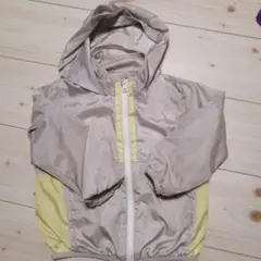 フード付きジャケット ベージュ・イエロー