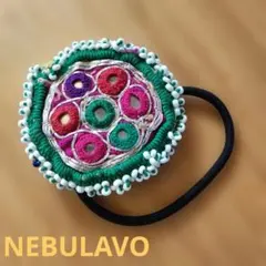NEBULAVO 刺繍ヘアゴム