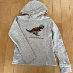 GLOBAL WORK キッズ恐竜プリントパーカー M