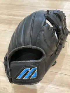 ミズノ　ビューリーグ　軟式内野手用グローブ　Mマーク ミズノ ビューリーグ ソフトボールグローブ 右投げ用 青ビュー Mマーク