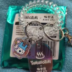 たまごっち 極楽湯 ロッカーキー風アクリルキーホルダー やんぐみみっち