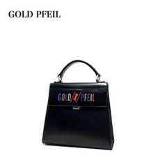 【美品】GOLDPFEIL/ゴールドファイル/切り抜きロゴ/ハンドバッグ