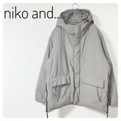 niko and...ニコアンドThermoreフード付きジャケットMグレージュ