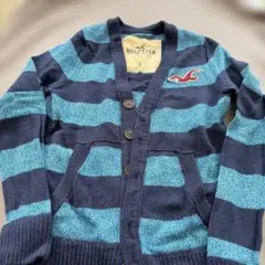 Hollister ネイビー/ターコイズ セーター S