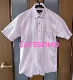 アオキCAFESOHO　メンズ半袖シャツMサイズ『中古品』のサムネイル