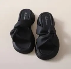 miniministore 厚底 サンダル ブラック 新品のサムネイル