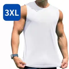 ジムウェア 3XL トレーニング 筋トレ スポーツ 速乾 メンズ タンクトップ