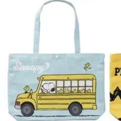 【新品】SNOOPYスヌーピープラチナムザッカトートバッグ ラウンドワン限定