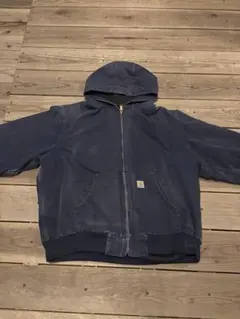 【USA製】Carhartt アクティブジャケット ダックパーカー ネイビー