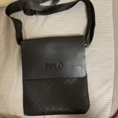 POLO VIDENG ショルダーバッグ ブラック レザーのサムネイル