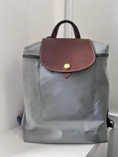 ほぼ新品 LONGCHAMPロンシャン リュック ルプリアージュグレー