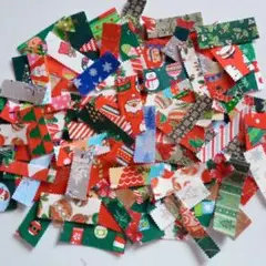 13　布シール　ファブリックシール　クリスマス柄　アソート　バラエティ　セット