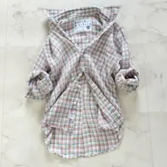 フランクアンドアイリーン シャツ コットン グレーチェック PAUL