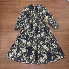 Mila Owen フラワー柄シャツワンピース