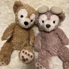 【良品】ダッフィー ＆シェリーメイ　ぬいぐるみ Sサイズ