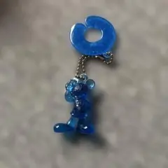 ミッキーマウス キーホルダー ブルー クリア
