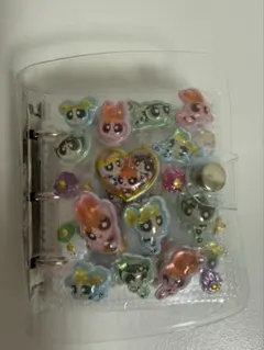 シール帳完成品　うるちゅるシール　プチドロップ　サンリオ　パワパフ　たまごっち