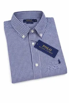 ポロラルフローレンシャツメンズ L新品ネイビータグぎンがムチックあり。