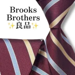 良品✨Brooks Brothers ネクタイ　ジャガード　レジメンタル【F】