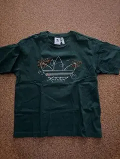 adidas グラフィック Tシャツ L ダークグリーン