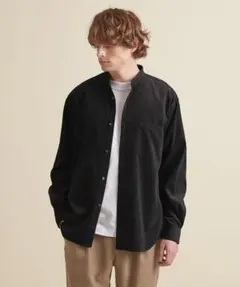 【UNITED ARROWS コーデュロイ バンドカラーシャツ】アローズ