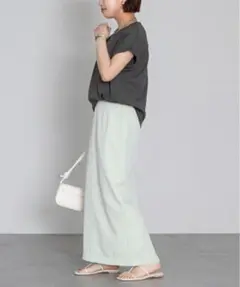 ur's M 汗染み防止ダブルカフスTシャツ（チャコール）