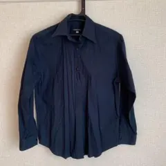 SALE！　Queens court クイーンズコート　シャツ　ネイビーのサムネイル