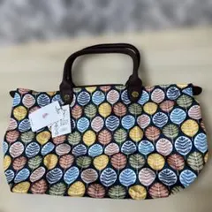 葉柄 中型トートバッグ　撥水　折り畳み