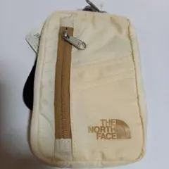 (国内未販売)THE NORTH FACE 小型ナイロンポーチ クリーム色