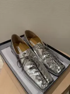 Ameri VINTAGE・レースアップシューズ・シルバー・Lサイズ