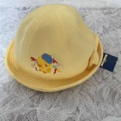 ミキハウス 新生児~1歳児用帽子 ゴム付き 44cm ヒヨコ刺繍
