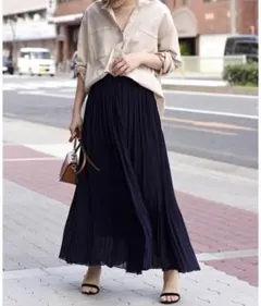 K＊新品未使用★ロングプリーツスカート