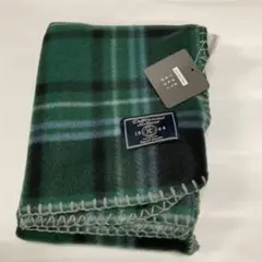 ひざ掛け　ブランケット　フリースブランケット　グリーン