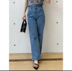 MERCURYDUO ハイウエストストレートストレッチデニム ブルー Sサイズのサムネイル