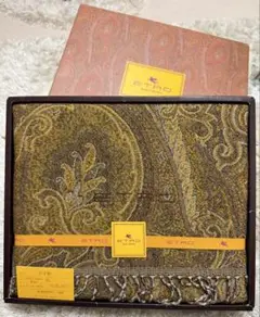 ETRO エトロ ペイズリー柄ウールブランケット ひざ掛け　箱付き 未使用