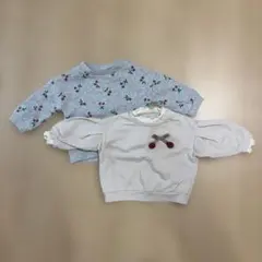 SIMPLEFREE トレーナー 2点セット さくらんぼ 80