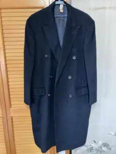 BURBERRY LONDON ロングコート　キュプラ　ブラック　刺繍あり【8】 BURBERRY LONDON ロングコート キュプラ ブラック 刺繍あり【8