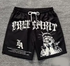 FREE SPIRIT 自由の女神 ショートパンツ ブラックのサムネイル